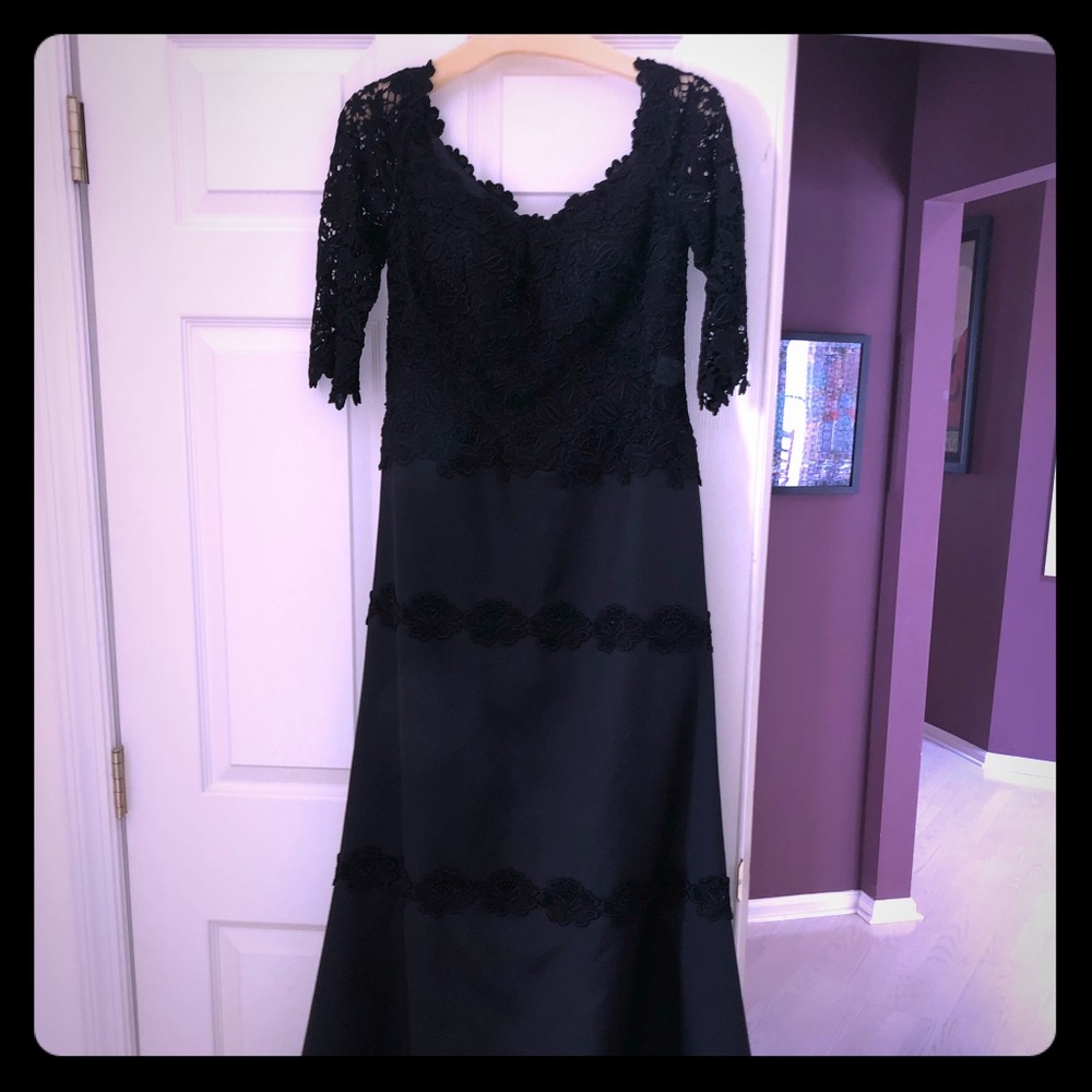 Black evening gown